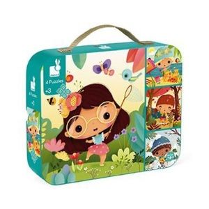 NWT Janod 4 Seasons Progressive Difficulty Jigsaw Puzzles